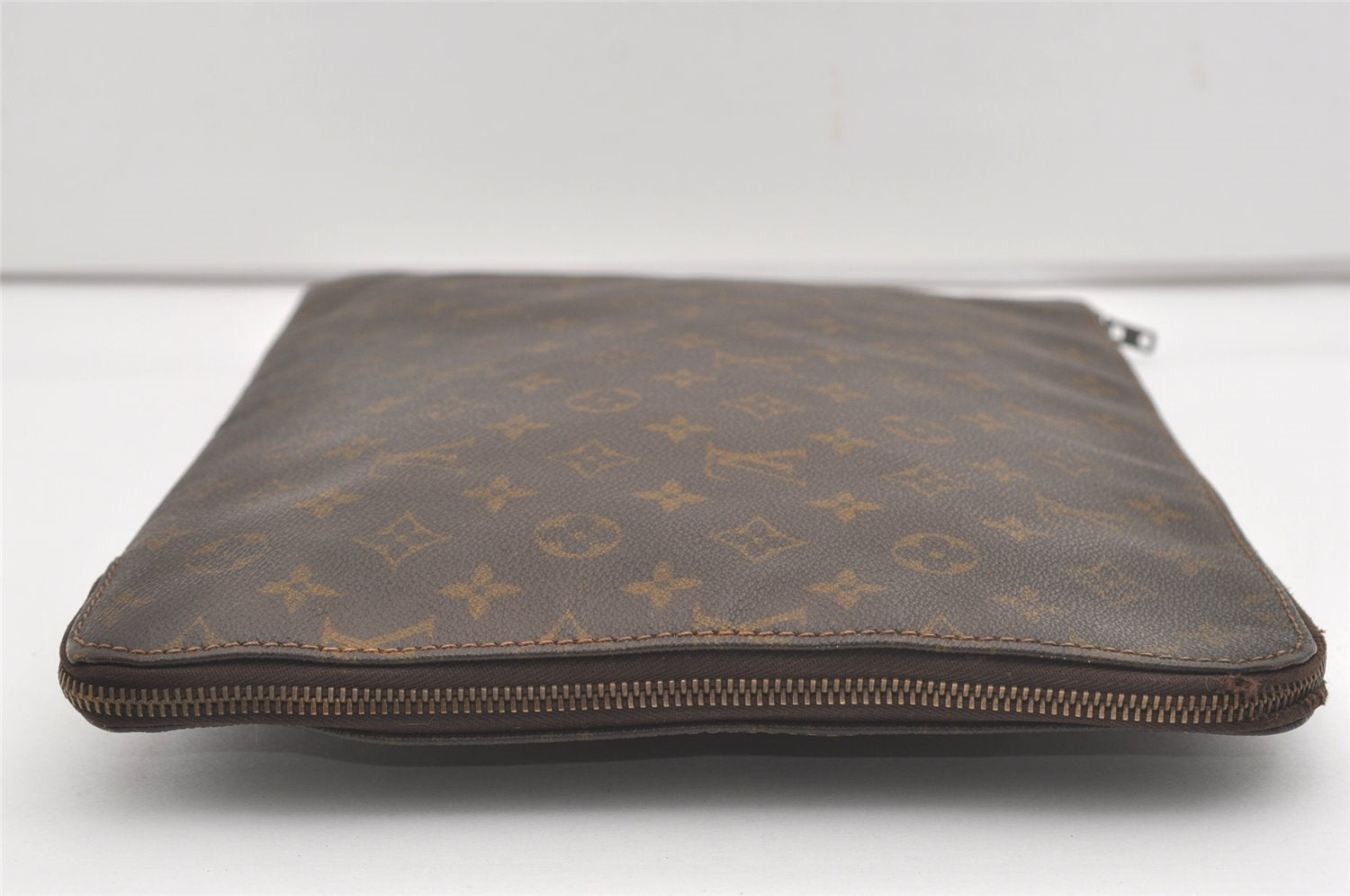 Authentic Louis Vuitton Monogram Poche Documents Document Case Old Model 7351I