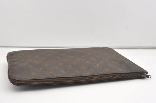 Authentic Louis Vuitton Monogram Poche Documents Document Case Old Model 7351I