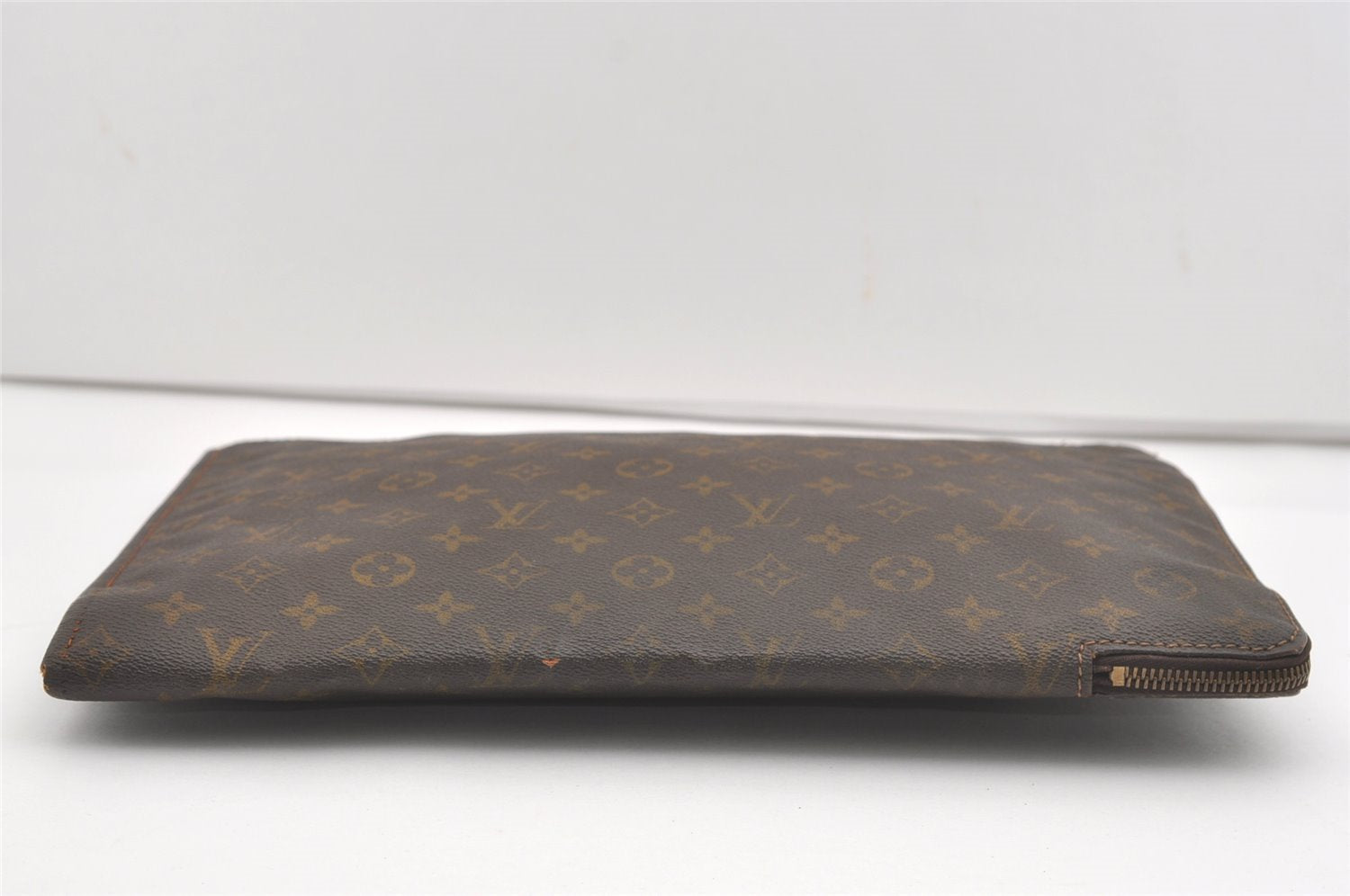 Authentic Louis Vuitton Monogram Poche Documents Document Case Old Model 7351I
