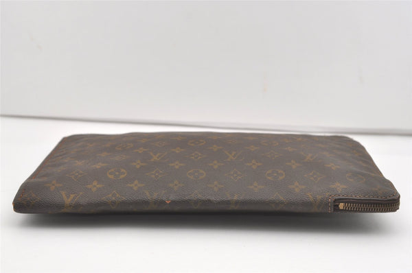 Authentic Louis Vuitton Monogram Poche Documents Document Case Old Model 7351I