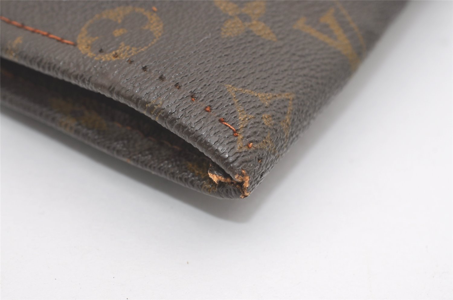 Authentic Louis Vuitton Monogram Poche Documents Document Case Old Model 7351I