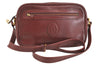 Authentic Cartier Must de Cartier Leather Shoulder Cross Bag Bordeaux Red 7351K