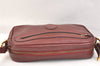 Authentic Cartier Must de Cartier Leather Shoulder Cross Bag Bordeaux Red 7351K