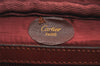 Authentic Cartier Must de Cartier Leather Shoulder Cross Bag Bordeaux Red 7351K