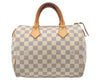 Authentic Louis Vuitton Damier Azur Speedy25 Hand Boston Bag N41534 LV 7356I