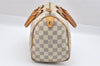 Authentic Louis Vuitton Damier Azur Speedy25 Hand Boston Bag N41534 LV 7356I