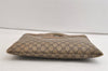 Authentic GUCCI Vintage Hand Tote Bag GG PVC Leather Brown 7358J