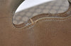 Authentic GUCCI Vintage Hand Tote Bag GG PVC Leather Brown 7358J