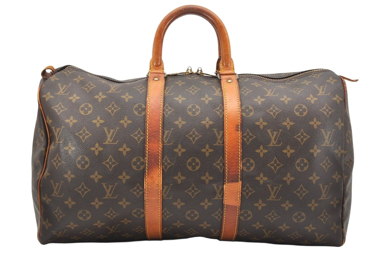 Authentic Louis Vuitton Monogram Keepall 45 Travel Boston Bag M41428 LV 7363K