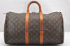 Authentic Louis Vuitton Monogram Keepall 45 Travel Boston Bag M41428 LV 7363K