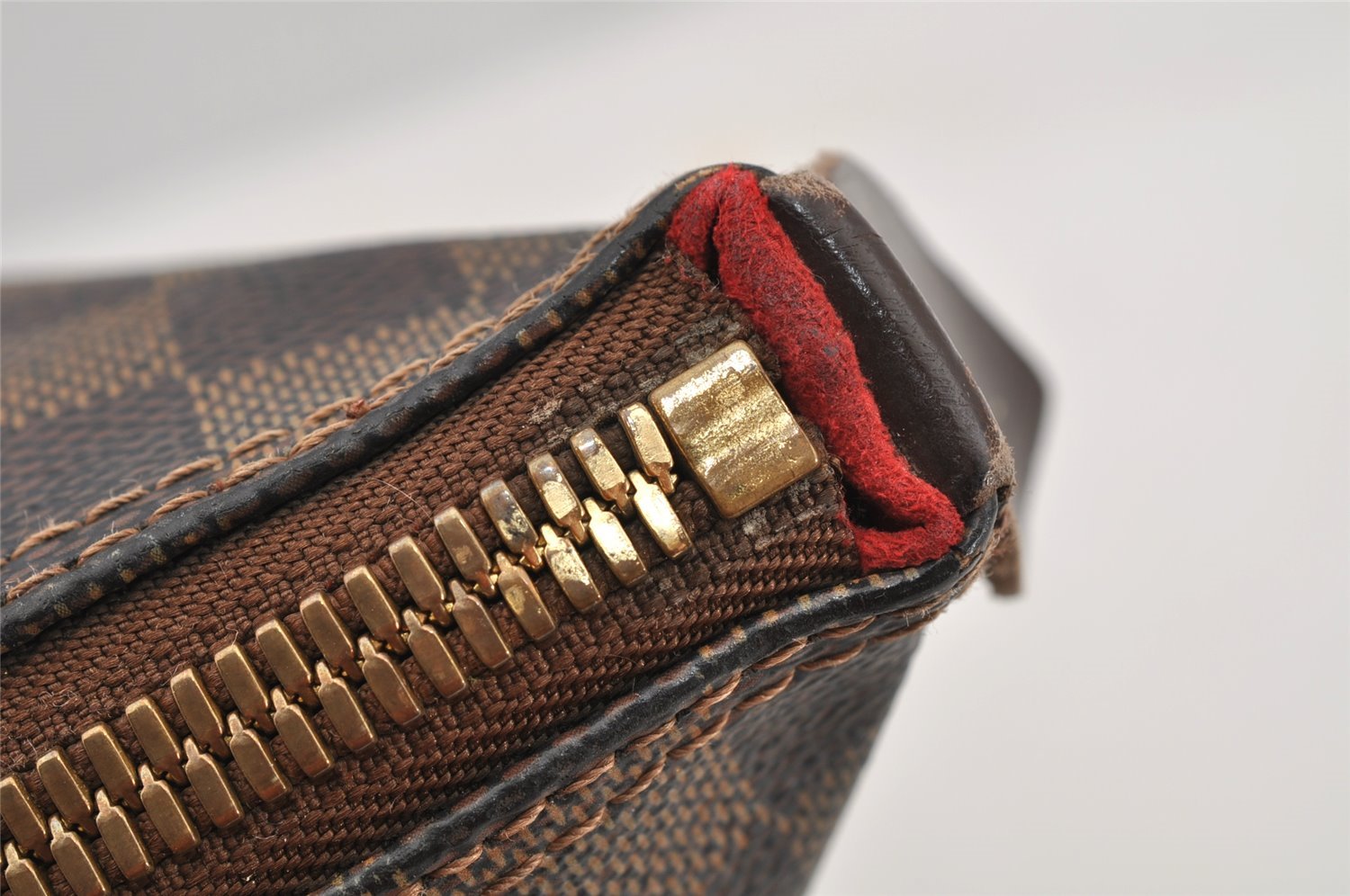 Authentic Louis Vuitton Damier Saleya MM Shoulder Tote Bag N51182 LV 7367I