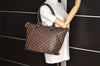 Authentic Louis Vuitton Damier Saleya MM Shoulder Tote Bag N51182 LV 7367I