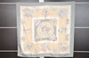 Authentic HERMES Carre 90 Scarf "CONFIDENTS DES COEURS" Silk Gray 7369I