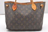 Authentic Louis Vuitton Monogram Neverfull PM Tote Bag M40155 LV Junk 7369K