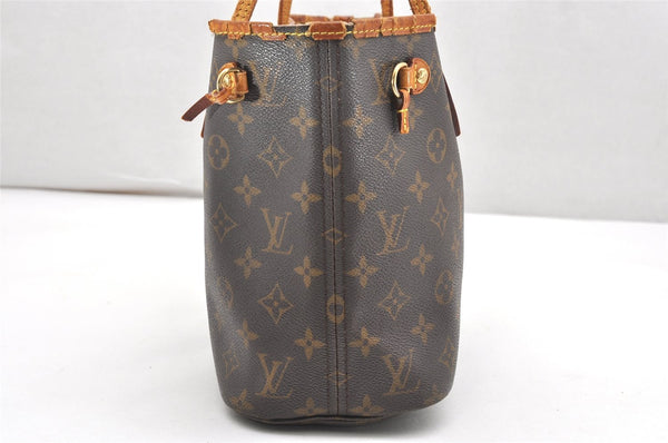 Authentic Louis Vuitton Monogram Neverfull PM Tote Bag M40155 LV Junk 7369K