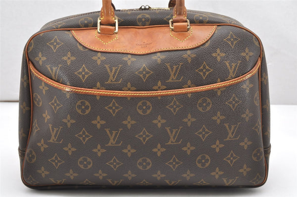 Authentic Louis Vuitton Monogram Deauville Hand Bag M47270 LV 7372K