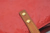 Authentic Louis Vuitton Vernis Reade MM Hand Bag Red M91086 LV 7373I