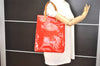 Authentic Louis Vuitton Vernis Reade MM Hand Bag Red M91086 LV 7373I