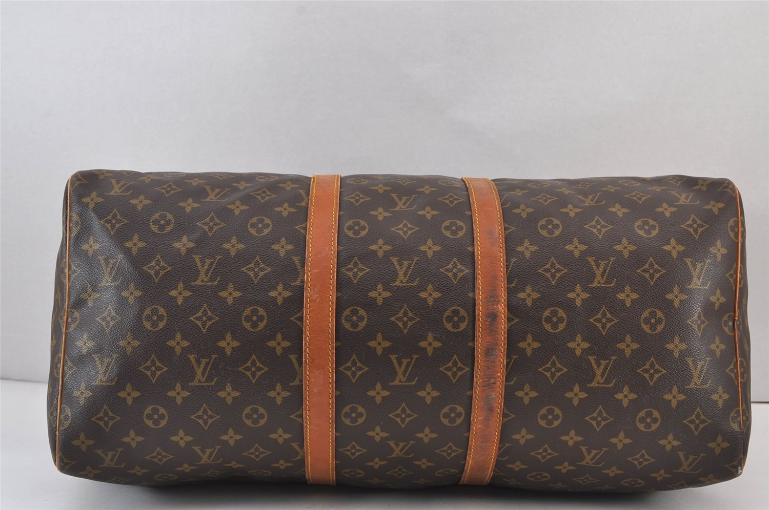 Authentic Louis Vuitton Monogram Keepall 55 Travel Boston Bag M41424 LV 7373J