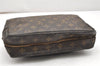 Auth Louis Vuitton Monogram Trousse Toilette 28 Clutch Hand Bag LV Junk 7373K