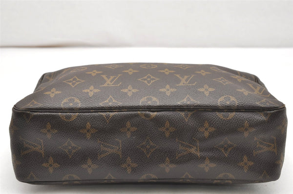 Auth Louis Vuitton Monogram Trousse Toilette 28 Clutch Hand Bag LV Junk 7373K