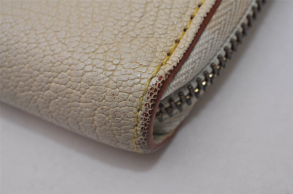 Authentic Louis Vuitton Suhali Zippy Long Wallet Purse White M93026 LV 7374I