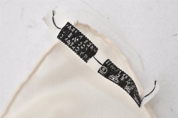 Authentic HERMES Carre 90 Scarf "GRAND UNIFORME" Silk White 7375K