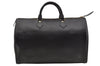 Authentic Louis Vuitton Epi Speedy 35 Hand Boston Bag Black M42992 LV 7376I