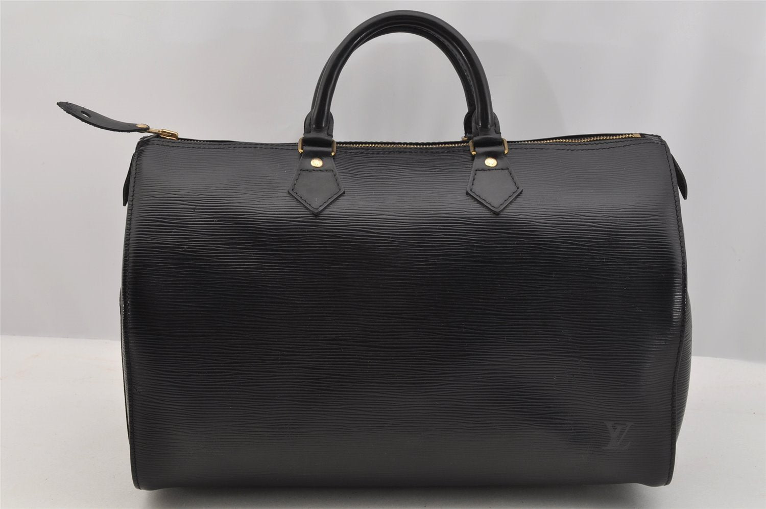 Authentic Louis Vuitton Epi Speedy 35 Hand Boston Bag Black M42992 LV 7376I