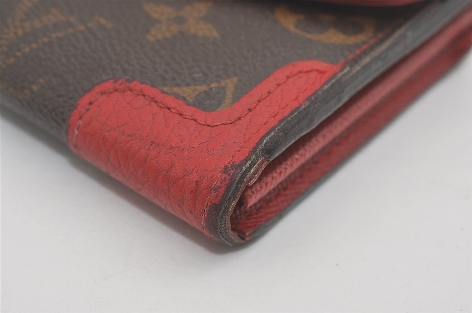 Authentic Louis Vuitton Monogram Portefeuille Sarah Retiro M61184 Wallet 7381I