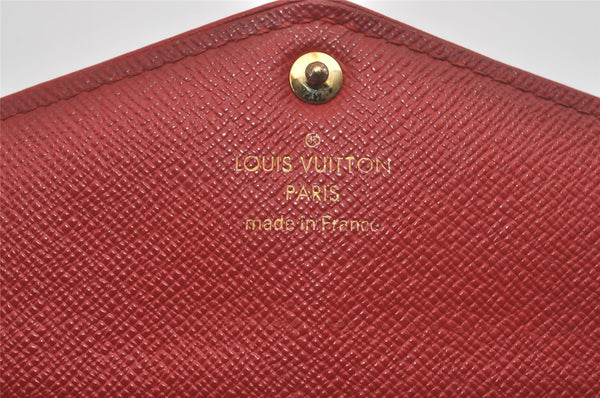 Authentic Louis Vuitton Monogram Portefeuille Sarah Retiro M61184 Wallet 7381I