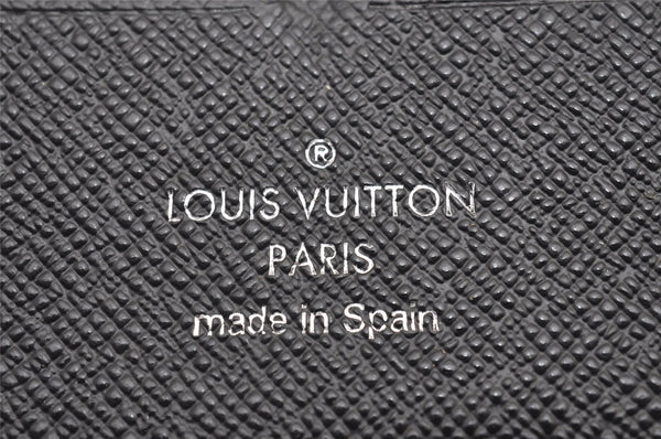 Authentic Louis Vuitton Damier Graphite Zippy Organizer Wallet N63077 LV 7382I