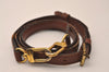 Authentic Louis Vuitton Leather Shoulder Strap Brown 40.6-47.6" LV 7382J