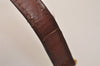 Authentic Louis Vuitton Leather Shoulder Strap Brown 40.6-47.6" LV 7382J