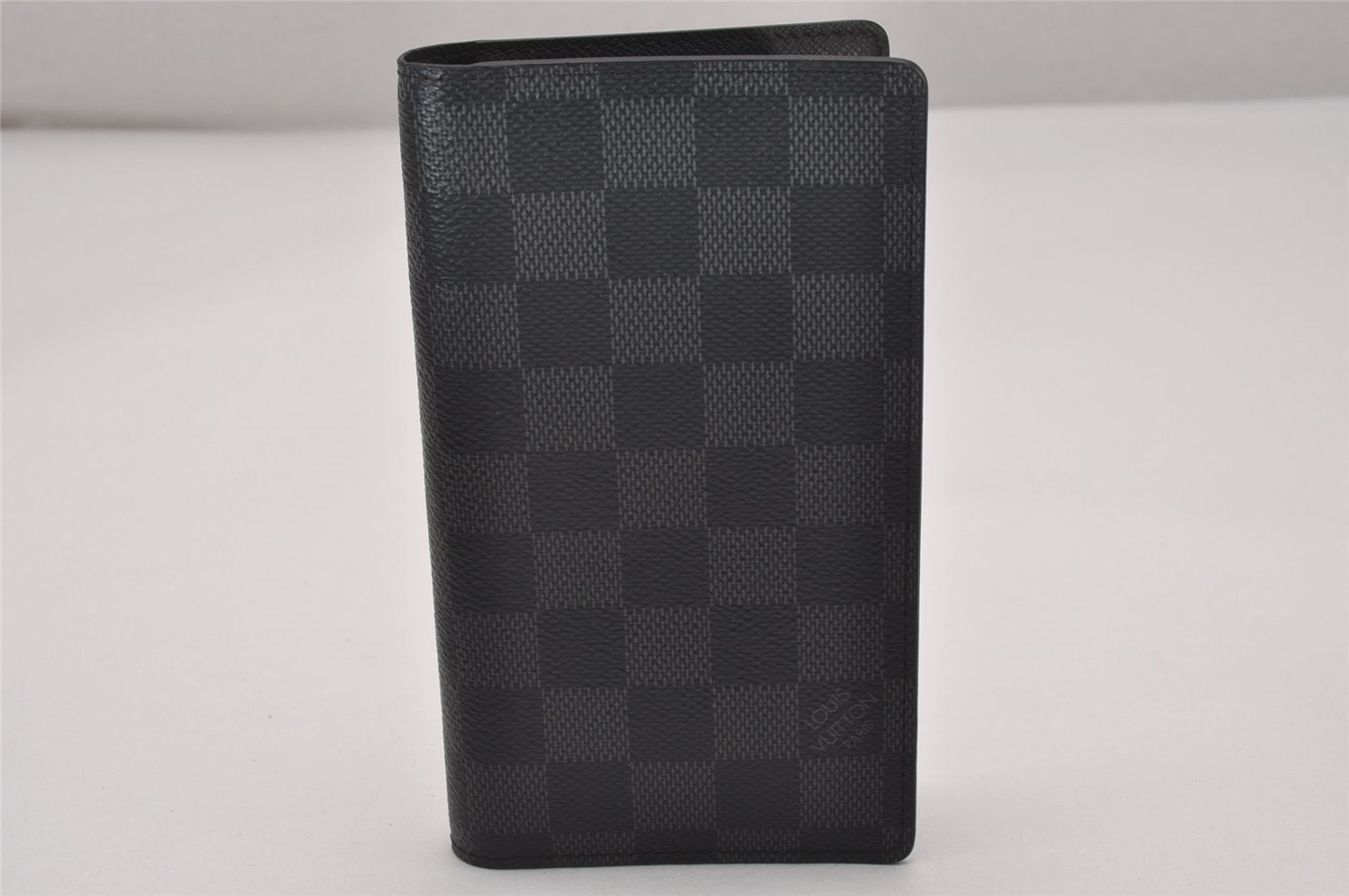 Auth Louis Vuitton Damier Graphite Agenda Poshe Note Book Cover R20975 LV 7383I