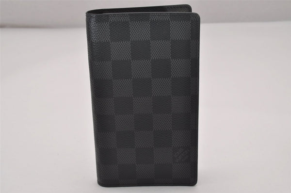 Auth Louis Vuitton Damier Graphite Agenda Poshe Note Book Cover R20975 LV 7383I