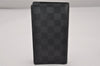 Auth Louis Vuitton Damier Graphite Agenda Poshe Note Book Cover R20975 LV 7383I