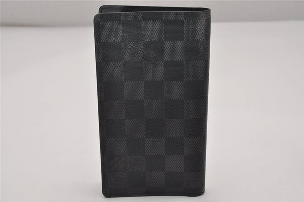 Auth Louis Vuitton Damier Graphite Agenda Poshe Note Book Cover R20975 LV 7383I