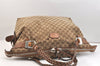 Authentic GUCCI Bamboo Shoulder Tote Bag GG Canvas Leather 232927 Brown 7385K