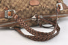 Authentic GUCCI Bamboo Shoulder Tote Bag GG Canvas Leather 232927 Brown 7385K