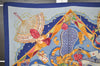 Authentic HERMES Carre 90 Scarf "Mon Ami Pierrot" Silk Blue 7389I