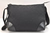 Authentic GUCCI Shoulder Cross Body Bag GG Canvas Leather 114273 Black 7389K