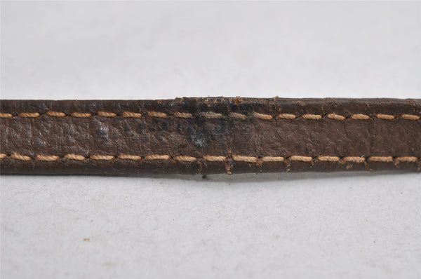 Authentic GUCCI Shoulder Cross Body Bag Purse GG PVC Leather Brown Junk 7390I