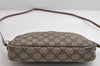 Authentic GUCCI Shoulder Cross Body Bag Purse GG PVC Leather Brown Junk 7390I