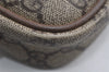 Authentic GUCCI Shoulder Cross Body Bag Purse GG PVC Leather Brown Junk 7390I