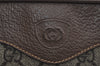 Authentic GUCCI Shoulder Cross Body Bag Purse GG PVC Leather Brown Junk 7390I