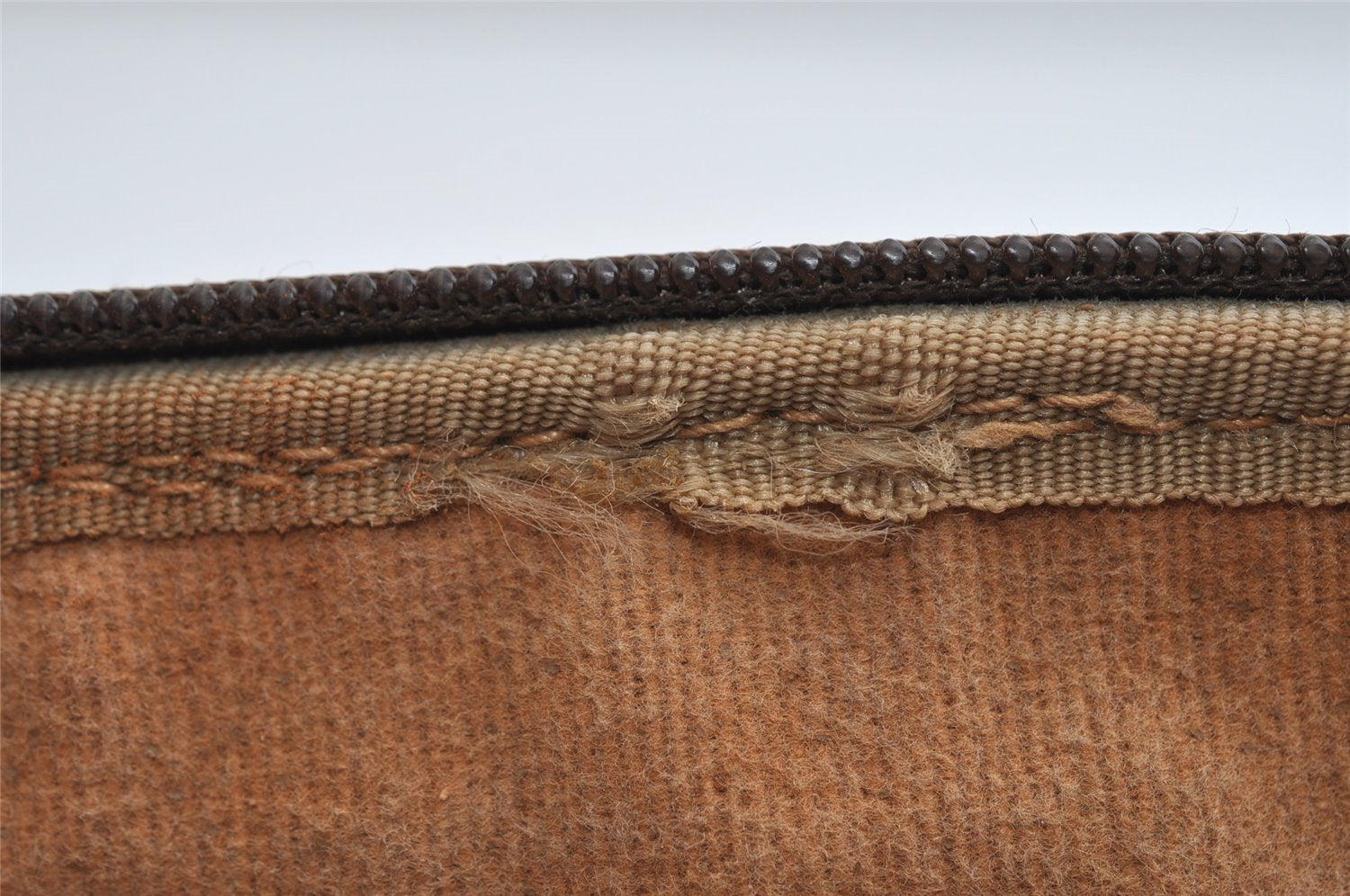 Authentic GUCCI Shoulder Cross Body Bag Purse GG PVC Leather Brown Junk 7390I