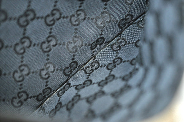 Authentic GUCCI Shoulder Cross Body Bag GG Canvas Leather 27639 Black 7392I