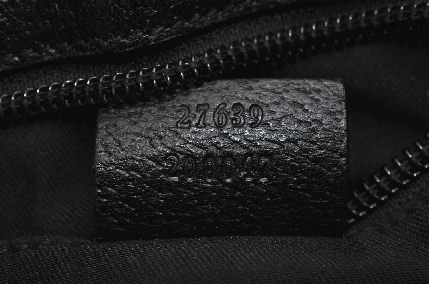 Authentic GUCCI Shoulder Cross Body Bag GG Canvas Leather 27639 Black 7392I