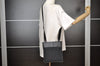 Authentic GUCCI Shoulder Cross Body Bag GG Canvas Leather 27639 Black 7392I
